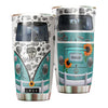 Camellia Personalized Hippie Pattern Van Stainless Steel Tumbler-Sweat-Proof Double Wall Travel Cup With Lid