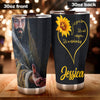 Camellia Personalized Jesus It's Not Religion It's A Relationship Stainless Steel Tumbler- Sweat-Prood Travel Cup With Lid