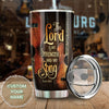 Camellia Personalized 3D Arcoustic Guitar Stainless Steel Tumbler - Customized Double-Walled Insulation Thermal Cup With Lid Gift For Guitarist