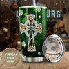 Camellia Persionalized Irish Jewelry Style Stainless Steel Tumbler - Customized Double - Walled Insulation Travel Thermal Cup With Lid