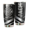 Camellia Personalized Firefighter First In Last Out Stainless Steel Tumbler-Double-Walled Insulation Gift For Firefighter Fireman 03