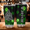 Camellia Personalized Celtic Knot Stainless Steel Tumbler - Customized Double-Walled Insulation Travel Thermal Cup With Lid