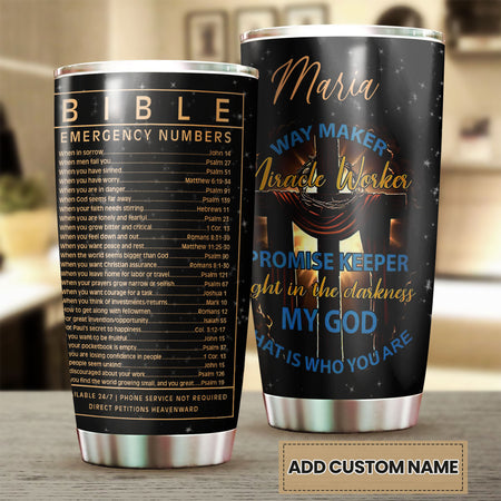 Camellia Personalized Sunflowers God Promise Keeper Light In The Darkness Stainless Steel Tumbler - Customized Double-Walled Insulation Travel Thermal Cup With Lid Gift For Christian