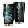 Camellia Personalized 3D Dragon To My Dear Son In Law Stainless Steel Tumbler - Customized Double-Walled Insulation Travel Thermal Cup With Lid
