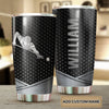 Camellia Personalized Man Plays Billiard Stainless Steel Tumbler-Vacuum Sealed Gift For Male Golf Player