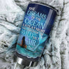 Camellia Personalized Mermaid She Dream Of The Ocean Stainless Steel Tumbler-Double-Walled Insulation Travel Cup With Lid 03