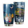 Camellia Personalized We Do Not make Friends We Recognize Them Stainless Steel Tumbler-Double-Walled Travel Therma Cup With Lid Gift For Bestfriend Couple