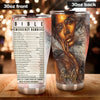 Camellia Personalized Black Women Bible Stainless Steel Tumbler - Double-Walled Insulation Vacumm Flask - Gift For Black Queen, International Women's Day, Hippie Girls 05