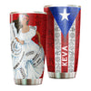 Camellia Persionalized Rico Girl Stainless Steel Tumbler - Customized Double - Walled Insulation Travel Thermal Cup With Lid