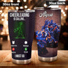 Camellia Personalized Cheerleading Is Calling I Must Go Stainless Steel Tumbler - Customized Double-Walled Insulation Travel Thermal Cup With Lid
