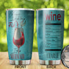 Camellia Persionalized 3D Wine Of Course I Drink Like A Fish Im A Mermaid Stainless Steel Tumbler - Customized Double - Walled Insulation Travel Thermal Cup With Lid Gift For Wine Lover Mermaid Lover