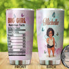 Camellia Persionalized Big Girl Stainless Steel Tumbler - Customized Double - Walled Insulation Thermal Cup With Lid