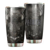 Camellia Personalized Dark Irish Armor Stainless Steel Tumbler - Customized Double-Walled Insulation Travel Thermal Cup With Lid