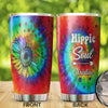 Camellia Persionalized 3D Hippie Soul Stainless Steel Tumbler - Customized Double - Walled Insulation Thermal Cup With Lid