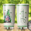 Camellia Personalized Hippie Gnomy Stainless Steel Tumbler-Double-Walled Insulation Travel Cup With Lid Gift For Chistmas 03