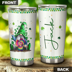 Camellia Personalized Hippie Gnomy Stainless Steel Tumbler-Double-Walled Insulation Travel Cup With Lid Gift For Chistmas 03