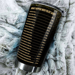 Camellia Personalized Black Woman God Says I Am Unique Stainless Steel Tumbler - Double-Walled Insulation Vacumm Flask - Gift For Black Queen, International Women's Day, Hippie Girls