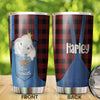 Camellia Personalized Just A Girl Who Loves Elephants Stainless Steel Tumbler-Double-Walled Insulated Gift For Elephant Lover Animal Lover