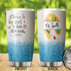 Camellia Personalized Art Teacher It Takes A Big Heart To Teach Little Minds Stainless Steel Tumbler - Double-Walled Insulation Vacumm Flask - Gift For Art Teacher, Teacher's Day, Thanksgiving