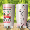 Camellia Personalized Jolliest Bunch Of Registered Nurse Stainless Steel Tumbler - Double-Walled Insulation Vacumm Flask - Gift For Nurse, Christmas Gift, International Nurses Day