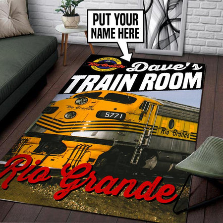 Personalized Rio Grande Railroad Rug 05303