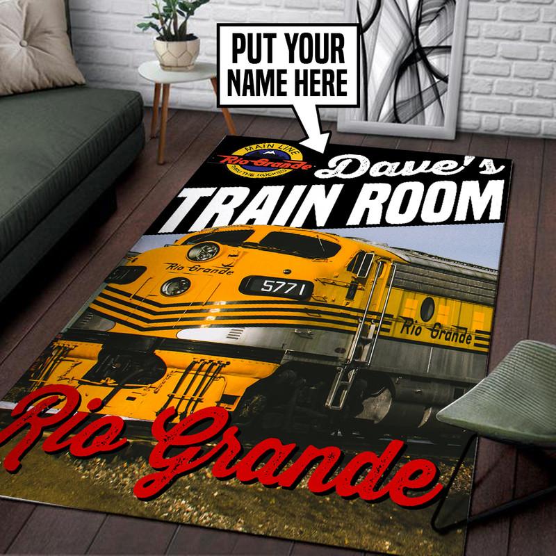 Personalized Rio Grande Railroad Rug 05303