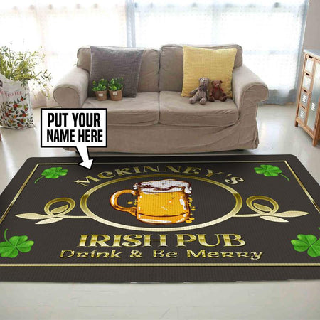 Personalized Irish Pub Rug 05884