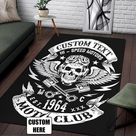 Personalized Hi Speed Motors Club Rug 06733