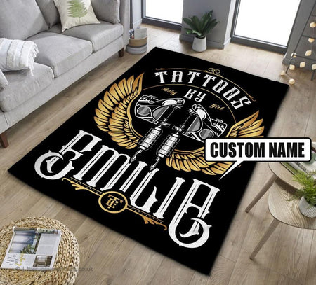 Personalized Tattoo Studio Rug 07181