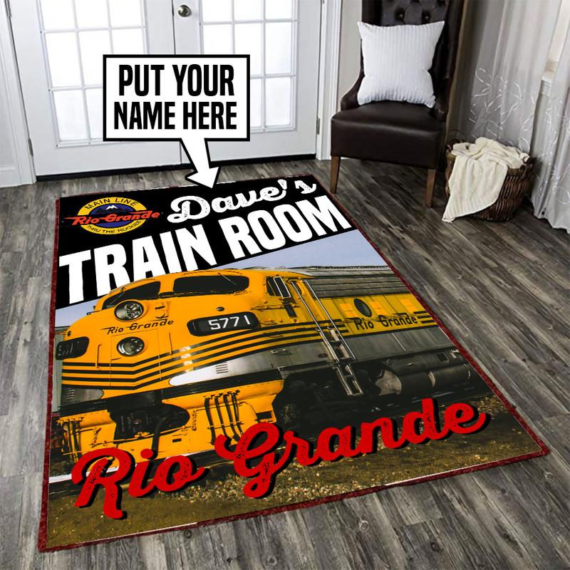 Personalized Rio Grande Railroad Rug 05303