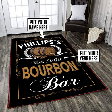 Personalized Bourbon Bar Rug 05837