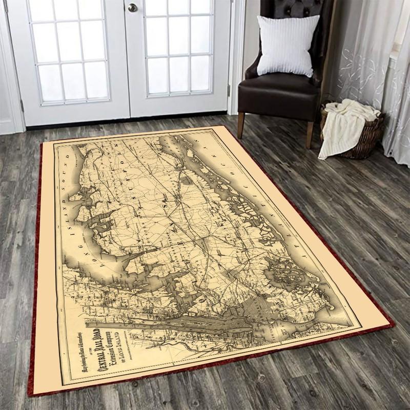 Centralrr Rug Central Railroad Map 04816
