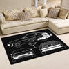 Btf Rug Back To The Future Delorean Bttf Time Machine 04810