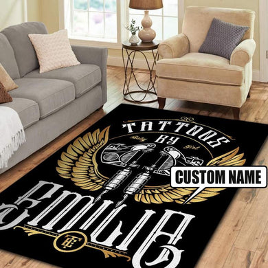 Personalized Tattoo Studio Rug 07181