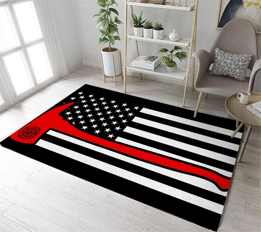Firefighter Flag Rug 05730
