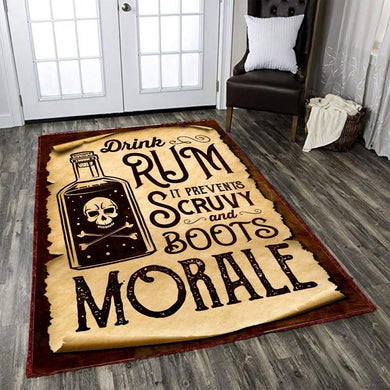 Drink Rum It Prevents Scurvy And Boosts Morale Rug 06015