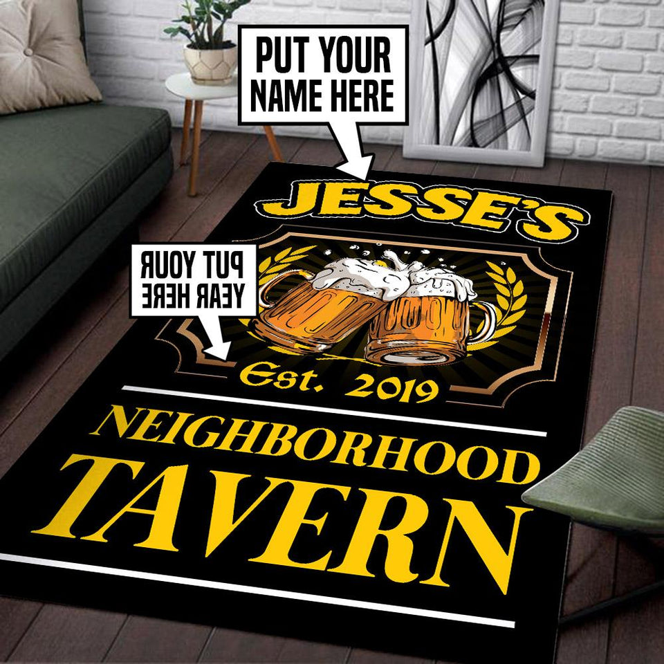 Personalized Neighborhood Tavern Rug 06257