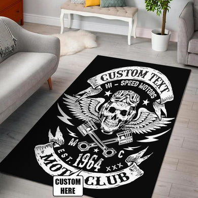 Personalized Hi Speed Motors Club Rug 06733
