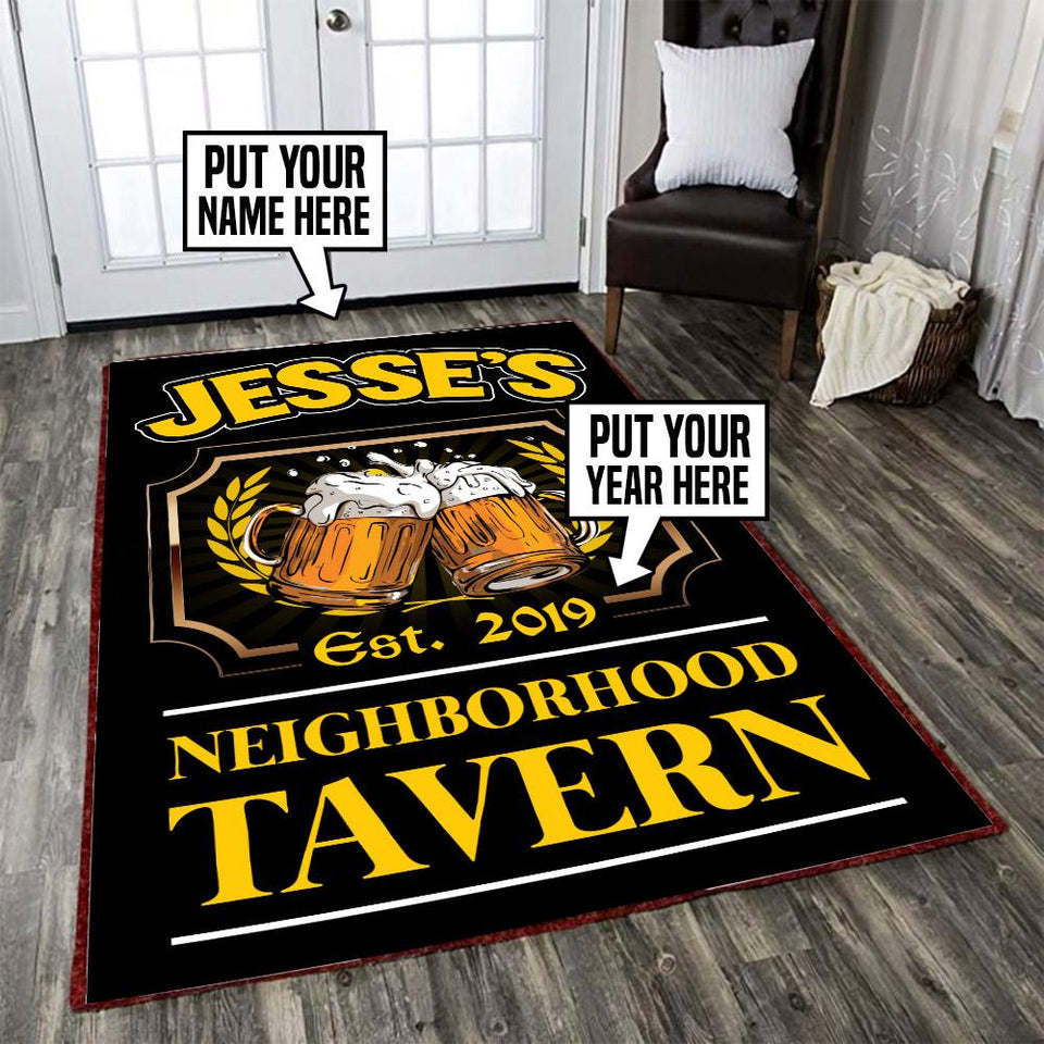 Personalized Neighborhood Tavern Rug 06257