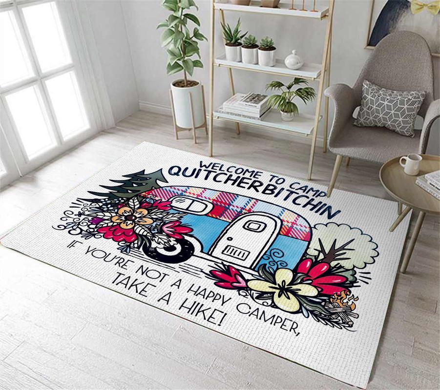 Welcome To Camp Quitcherbitchin Rug 06593