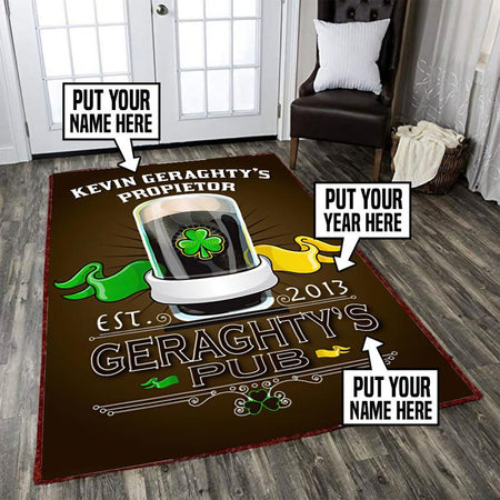 Personalized Irish Vintage Rug 06883