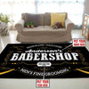 Personalized Barber Shop Rug 06402