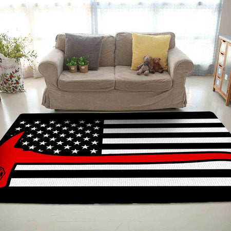 Firefighter Flag Rug 05730
