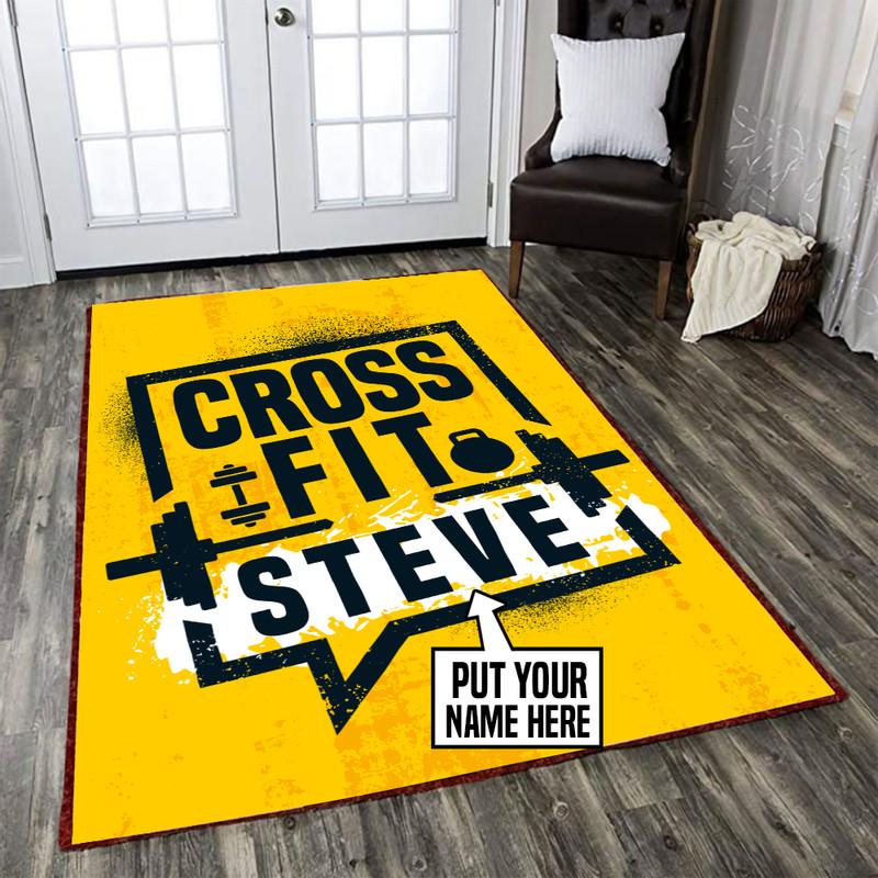 Personalized Gym Room Rug 06448