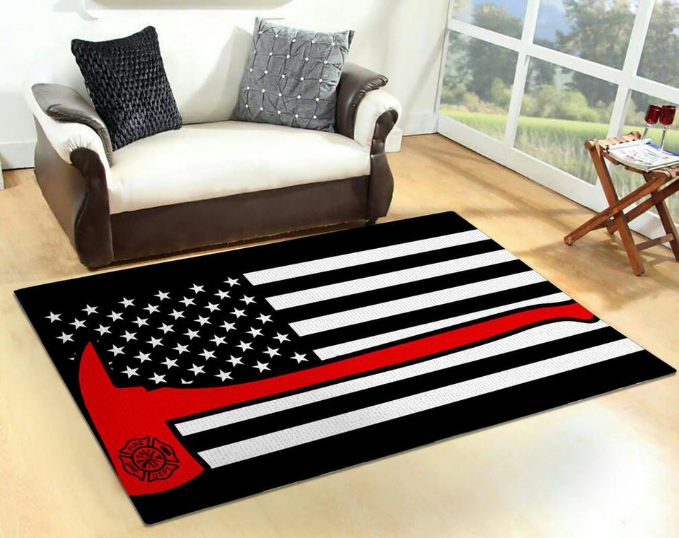 Firefighter Flag Rug 05730