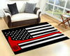 Firefighter Flag Rug 05730
