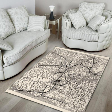 Louisville Rug Antique Louisville And Nashville Railroad Map L And N Railroad Map 04867