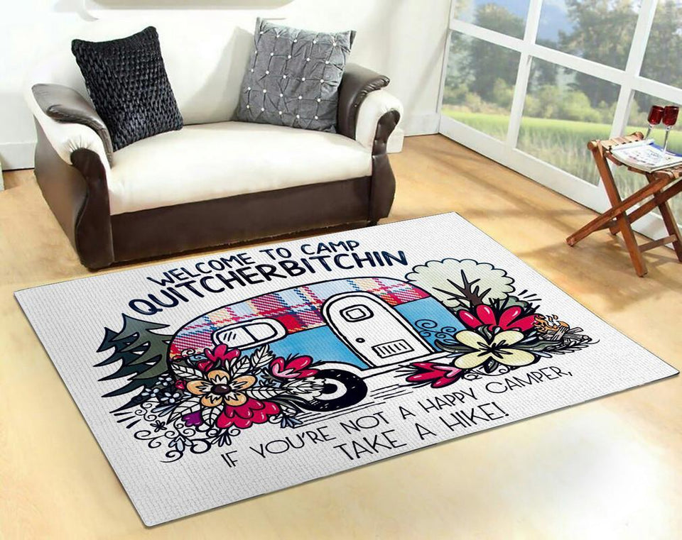 Welcome To Camp Quitcherbitchin Rug 06593
