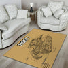Tigertank Rug Tiger I Vintage German Tank Military Print 04851