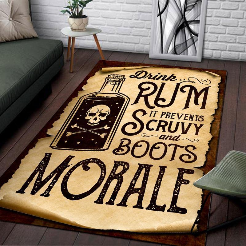 Drink Rum It Prevents Scurvy And Boosts Morale Rug 06015